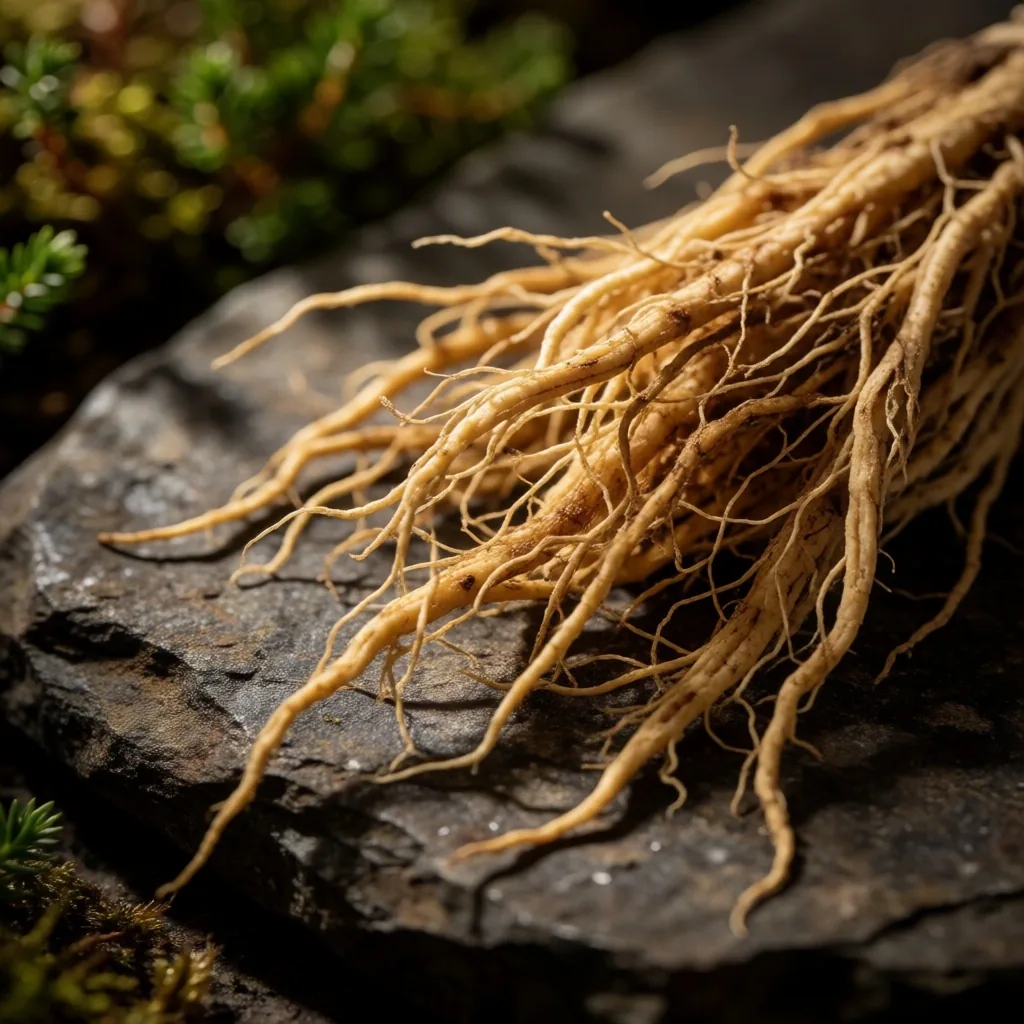 Rhodiola rosea on mountainous terrain